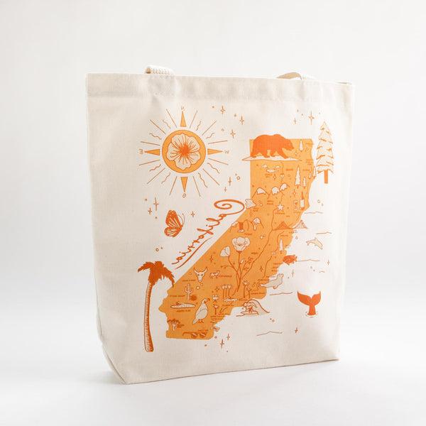 California Map Tote